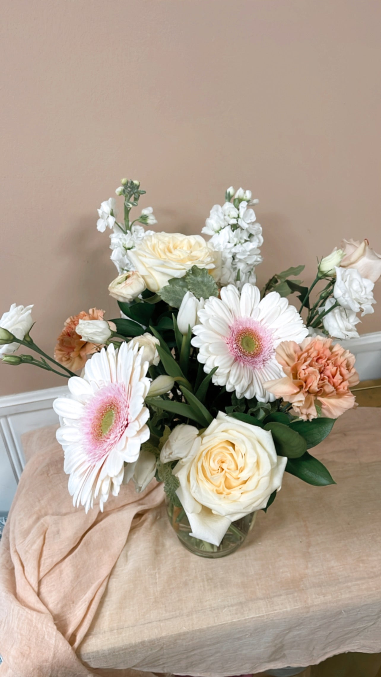 Velvet Hat Box Arrangement